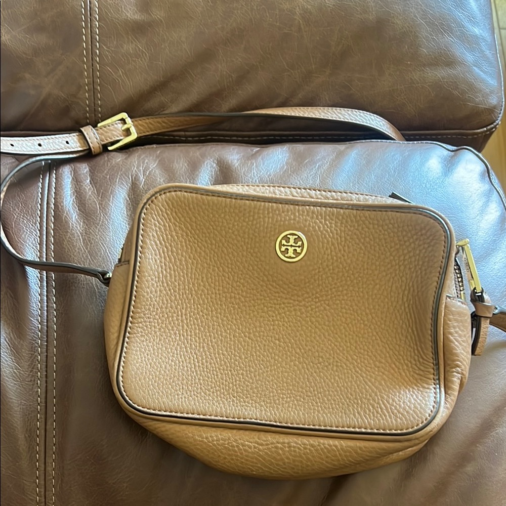 Tory Burch Tan Leather Crossbody Bag
